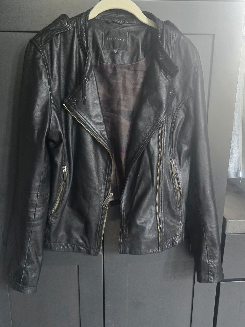 Sanctuary Leather Moto Jacket